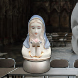 Maxbell Elegant Virgin Mary Sculpture Figurine Light Crafts Lantern Night Light