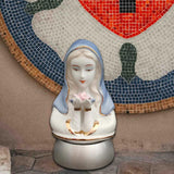 Maxbell Elegant Virgin Mary Sculpture Figurine Light Crafts Lantern Night Light