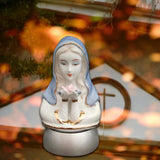 Maxbell Elegant Virgin Mary Sculpture Figurine Light Crafts Lantern Night Light