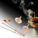 Maxbell 6x Copper Incense Burner Censer Tool Set DIY Incense Shovel Incense Spoon