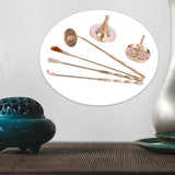 Maxbell 6x Copper Incense Burner Censer Tool Set DIY Incense Shovel Incense Spoon