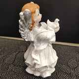Maxbell 2Pcs Resin Angel Figurines Art Ornament Angel Decoration for Desktop
