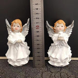 Maxbell 2Pcs Resin Angel Figurines Art Ornament Angel Decoration for Desktop