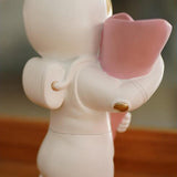 Maxbell Modern Rabbit Statue Miniature Figurine Bunny Sculpture Ornament Resin Craft Vase