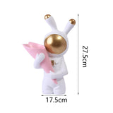 Maxbell Modern Rabbit Statue Miniature Figurine Bunny Sculpture Ornament Resin Craft Vase
