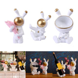 Maxbell Modern Rabbit Statue Miniature Figurine Bunny Sculpture Ornament Resin Craft Vase