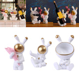 Maxbell Modern Rabbit Statue Miniature Figurine Bunny Sculpture Ornament Resin Craft Vase
