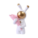 Maxbell Modern Rabbit Statue Miniature Figurine Bunny Sculpture Ornament Resin Craft Vase