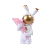Maxbell Modern Rabbit Statue Miniature Figurine Bunny Sculpture Ornament Resin Craft Vase
