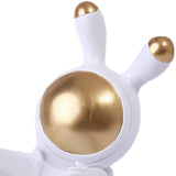 Maxbell Modern Rabbit Statue Miniature Figurine Bunny Sculpture Ornament Resin Craft Drink Bottle Rack