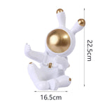 Maxbell Modern Rabbit Statue Miniature Figurine Bunny Sculpture Ornament Resin Craft Drink Bottle Rack