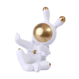 Maxbell Modern Rabbit Statue Miniature Figurine Bunny Sculpture Ornament Resin Craft Drink Bottle Rack
