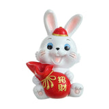 Maxbell Auspicious Rabbit Statue Animal Figurine for Drawing Room Home Decorations Vase
