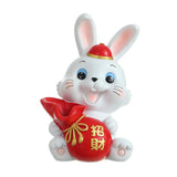 Maxbell Auspicious Rabbit Statue Animal Figurine for Drawing Room Home Decorations Vase