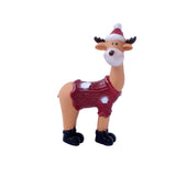 Maxbell Deer Statue Collection Animal Miniatures Craft for Bar Living Room Birthday Red