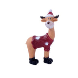 Maxbell Deer Statue Collection Animal Miniatures Craft for Bar Living Room Birthday Red