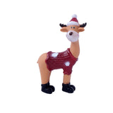 Maxbell Deer Statue Collection Animal Miniatures Craft for Bar Living Room Birthday Red
