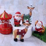 Maxbell Deer Statue Collection Animal Miniatures Craft for Bar Living Room Birthday Gray
