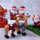 Maxbell Deer Statue Collection Animal Miniatures Craft for Bar Living Room Birthday Gray