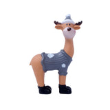 Maxbell Deer Statue Collection Animal Miniatures Craft for Bar Living Room Birthday Gray
