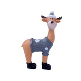 Maxbell Deer Statue Collection Animal Miniatures Craft for Bar Living Room Birthday Gray