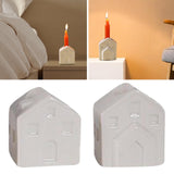 Maxbell Ceramic Candle Holder Decorative Gift Modern Display Stand for Celebration A