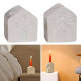 Maxbell Ceramic Candle Holder Decorative Gift Modern Display Stand for Celebration A