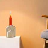 Maxbell Ceramic Candle Holder Decorative Gift Modern Display Stand for Celebration B