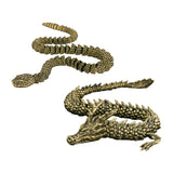 Maxbell Antique Snake/Dragon Statue Collectibles Feng Shui Figurine for Office Shelf snake Figurine