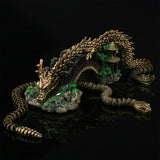 Maxbell Antique Snake/Dragon Statue Collectibles Feng Shui Figurine for Office Shelf Dragon Figurine