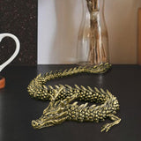 Maxbell Antique Snake/Dragon Statue Collectibles Feng Shui Figurine for Office Shelf Dragon Figurine