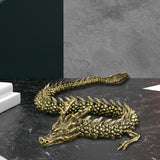 Maxbell Antique Snake/Dragon Statue Collectibles Feng Shui Figurine for Office Shelf Dragon Figurine