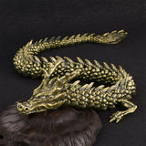 Maxbell Antique Snake/Dragon Statue Collectibles Feng Shui Figurine for Office Shelf Dragon Figurine