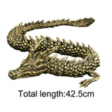 Maxbell Antique Snake/Dragon Statue Collectibles Feng Shui Figurine for Office Shelf Dragon Figurine