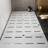 Maxbell Bathroom Bath Mat Absorbent Non Slip Rug Comfortable Shower Carpets Soft gray