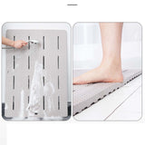 Maxbell Bathroom Bath Mat Absorbent Non Slip Rug Comfortable Shower Carpets Soft gray