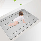 Maxbell Bathroom Bath Mat Absorbent Non Slip Rug Comfortable Shower Carpets Soft gray