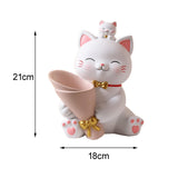 Maxbell Resin Cat Statue Flowerpot Stems Bunch Party Home Plant Planters Flower Vase