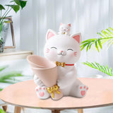 Maxbell Resin Cat Statue Flowerpot Stems Bunch Party Home Plant Planters Flower Vase