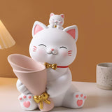 Maxbell Resin Cat Statue Flowerpot Stems Bunch Party Home Plant Planters Flower Vase
