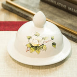 Maxbell Porcelain Temple Jar Vase Decorative with Lid for Office Entryway Shelf S