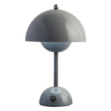 Maxbell USB Mushroom Bud Lamp Lamp LED Study Decorative Metal for Bar Living Room Gray