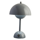 Maxbell USB Mushroom Bud Lamp Lamp LED Study Decorative Metal for Bar Living Room Gray