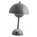 Maxbell USB Mushroom Bud Lamp Lamp LED Study Decorative Metal for Bar Living Room Gray