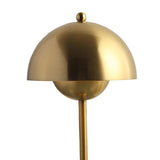 Maxbell USB Mushroom Bud Lamp Lamp LED Study Decorative Metal for Bar Living Room Gold
