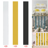 Maxbell 20Pcs Acrylic Mirror Wall Stickers Decorative 3D for Bedroom TV Background Argent