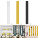Maxbell 20Pcs Acrylic Mirror Wall Stickers Decorative 3D for Bedroom TV Background Argent