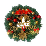 Maxbell Christmas Wreath with Bowknot Decorative for Indoor Outdoor Party Door StyleB
