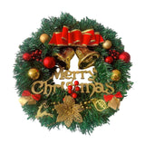 Maxbell Christmas Wreath with Bowknot Decorative for Indoor Outdoor Party Door StyleB