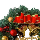 Maxbell Christmas Wreath with Bowknot Decorative for Indoor Outdoor Party Door StyleB